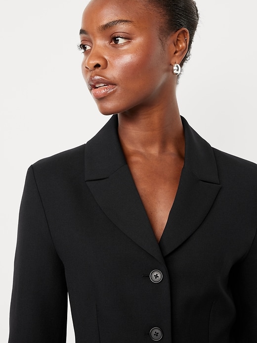 Image number 6 showing, Fitted Button-Front Blazer