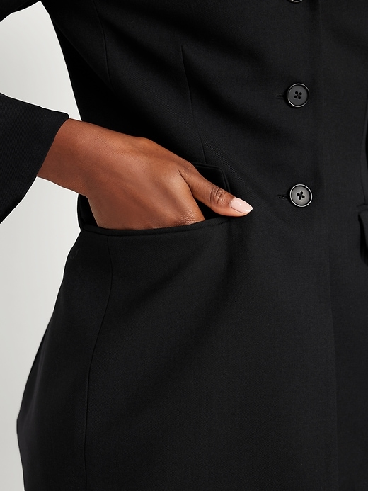 Image number 4 showing, Fitted Button-Front Blazer