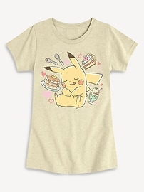 Image number 1 showing, Pokemon Pikachu Dessert Fitted Short Sleeve T-Shirt For Girls