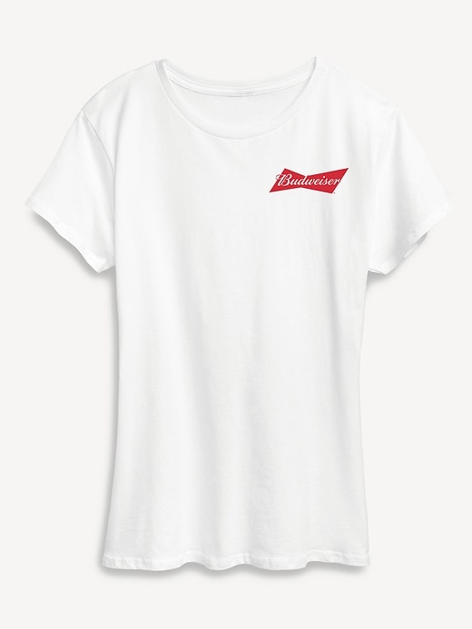 Image number 1 showing, Budweiser Retro Logo Short Sleeve Graphic T-Shirt