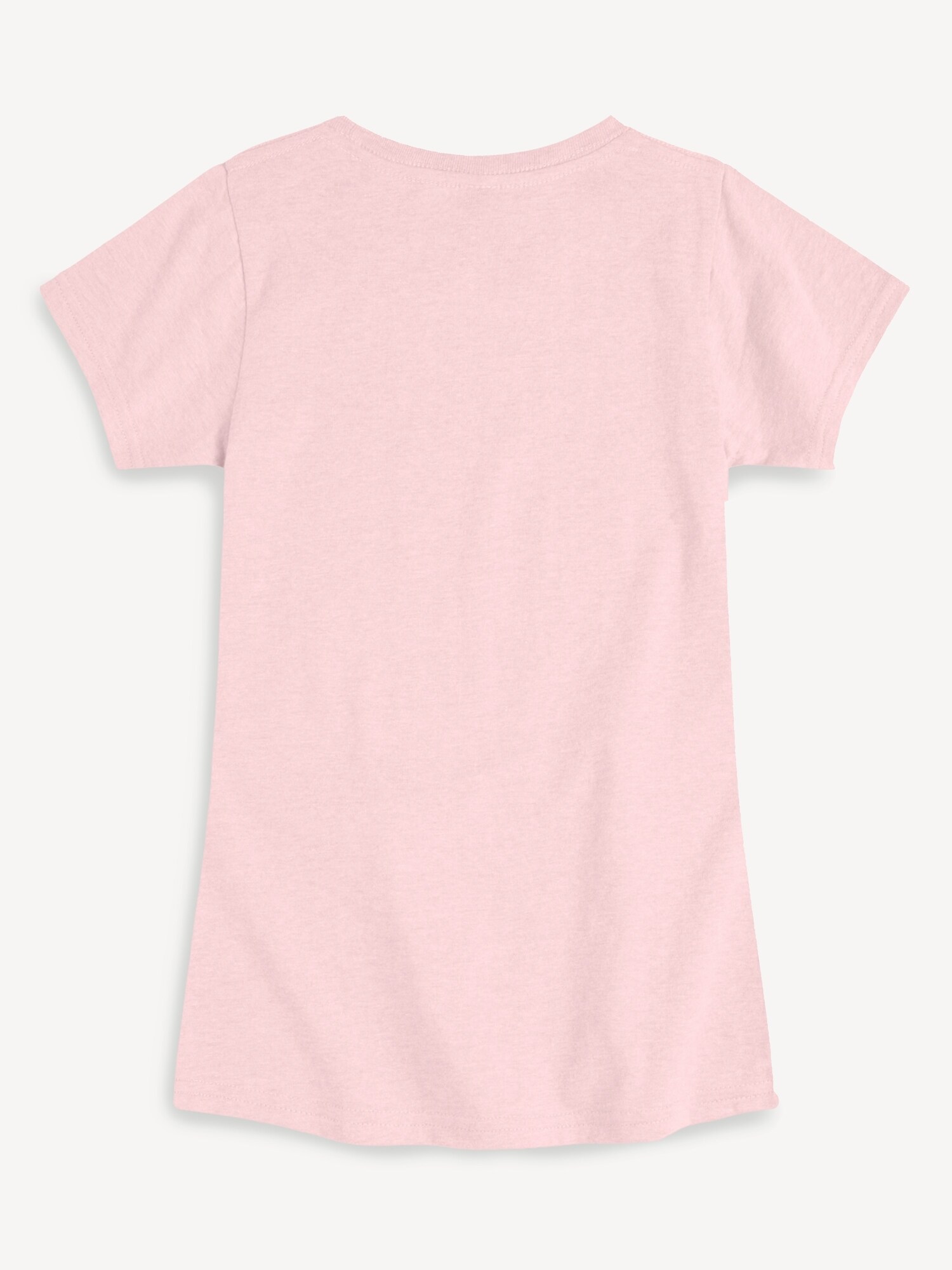 Футболка Old Navy Kawaii Strawberry Milk Fitted Short Sleeve T-Shirt для девочек, цвет: Меланжевый розовый — фото 3