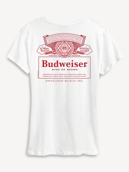 Image number 3 showing, Budweiser Retro Logo Short Sleeve Graphic T-Shirt