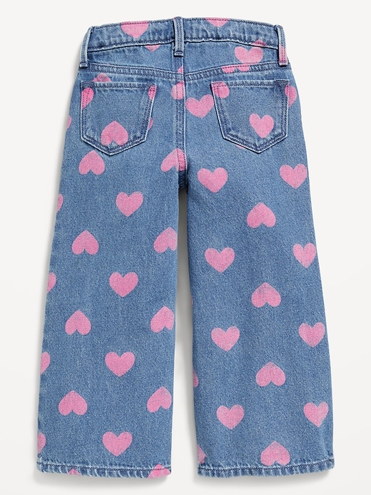 Baggy Embroidered Wide-Leg Jeans for Toddler Girls