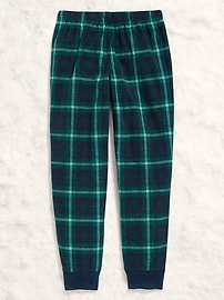 Image number 2 showing, Gender-Neutral Microfleece Jogger Pajama Pants for Kids