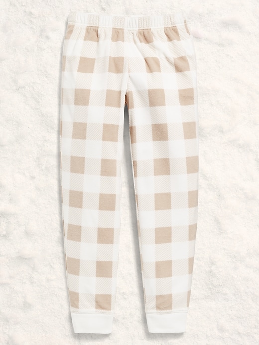 Image number 2 showing, Gender-Neutral Microfleece Jogger Pajama Pants for Kids