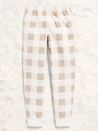 Image number 1 showing, Gender-Neutral Microfleece Jogger Pajama Pants for Kids
