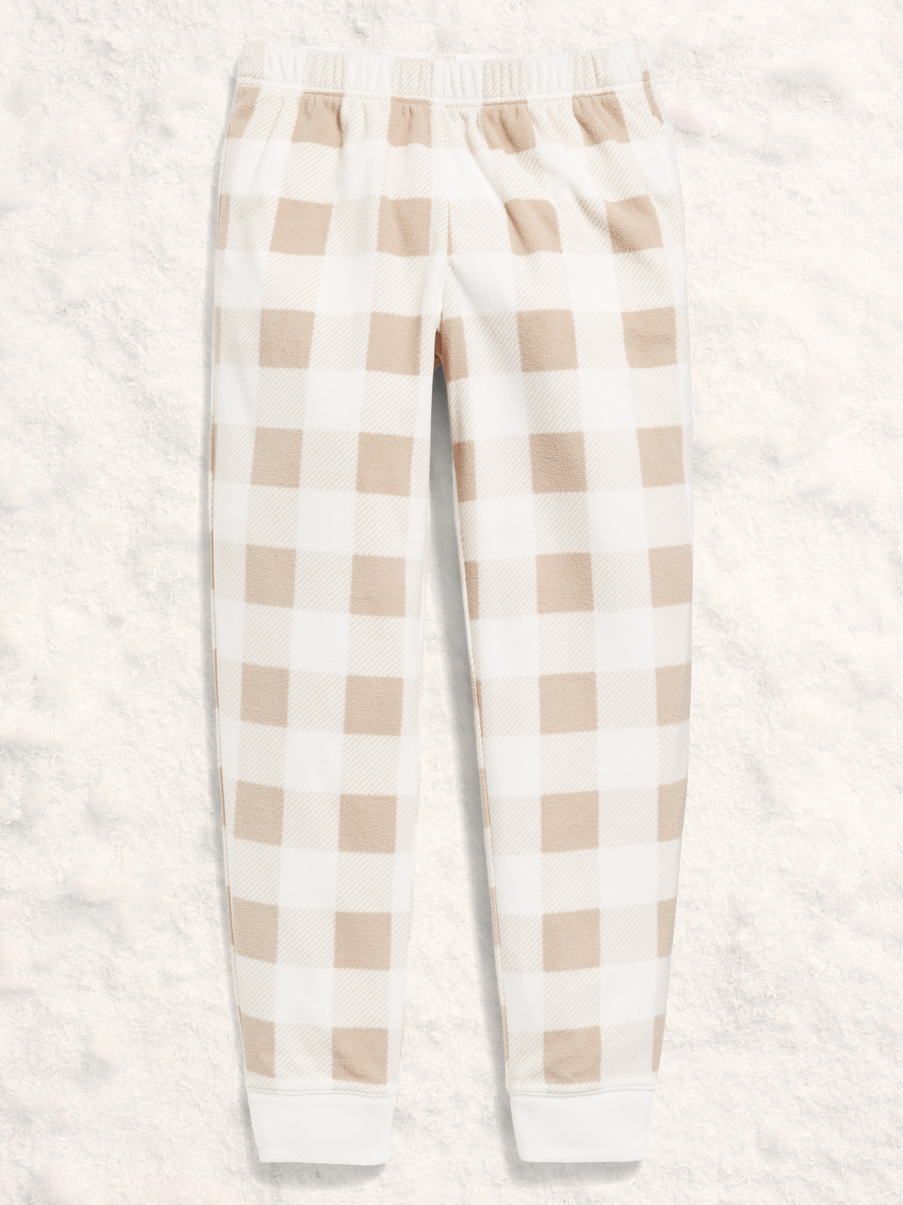 Gender-Neutral Microfleece Jogger Pajama Pants for Kids