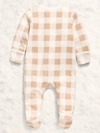 Image number 2 showing, 2-Way-Zip Sleep & Play Microfleece Footed One-Piece for Baby