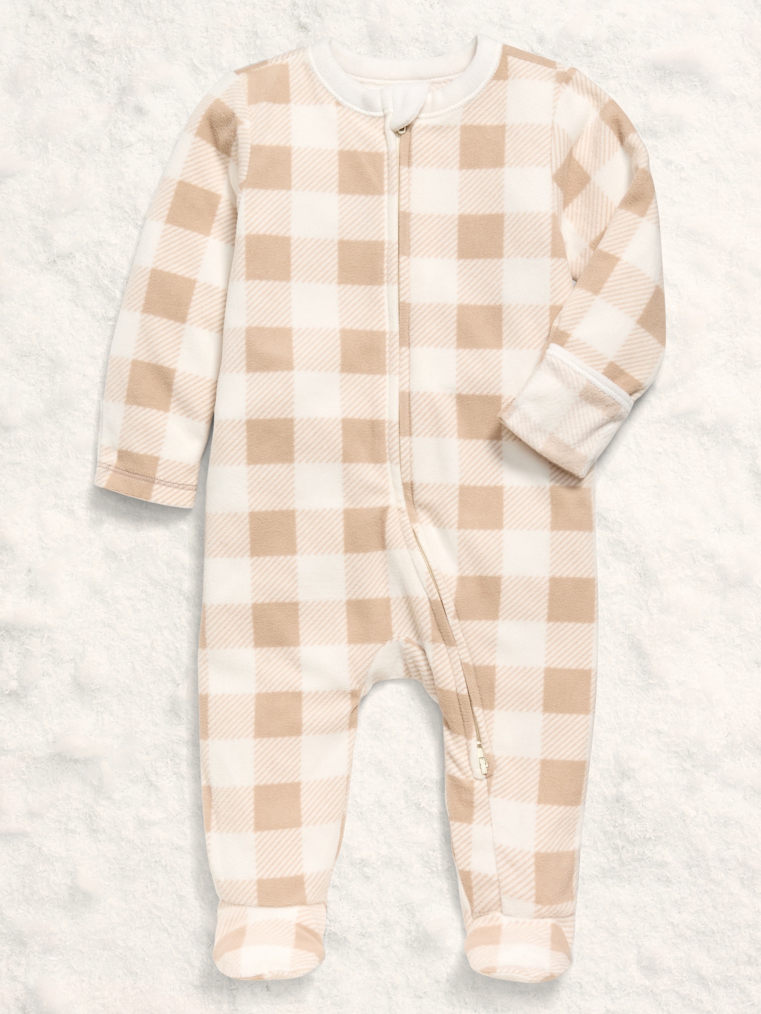 2-Way-Zip Sleep & Play Microfleece Footed One-Piece for Baby