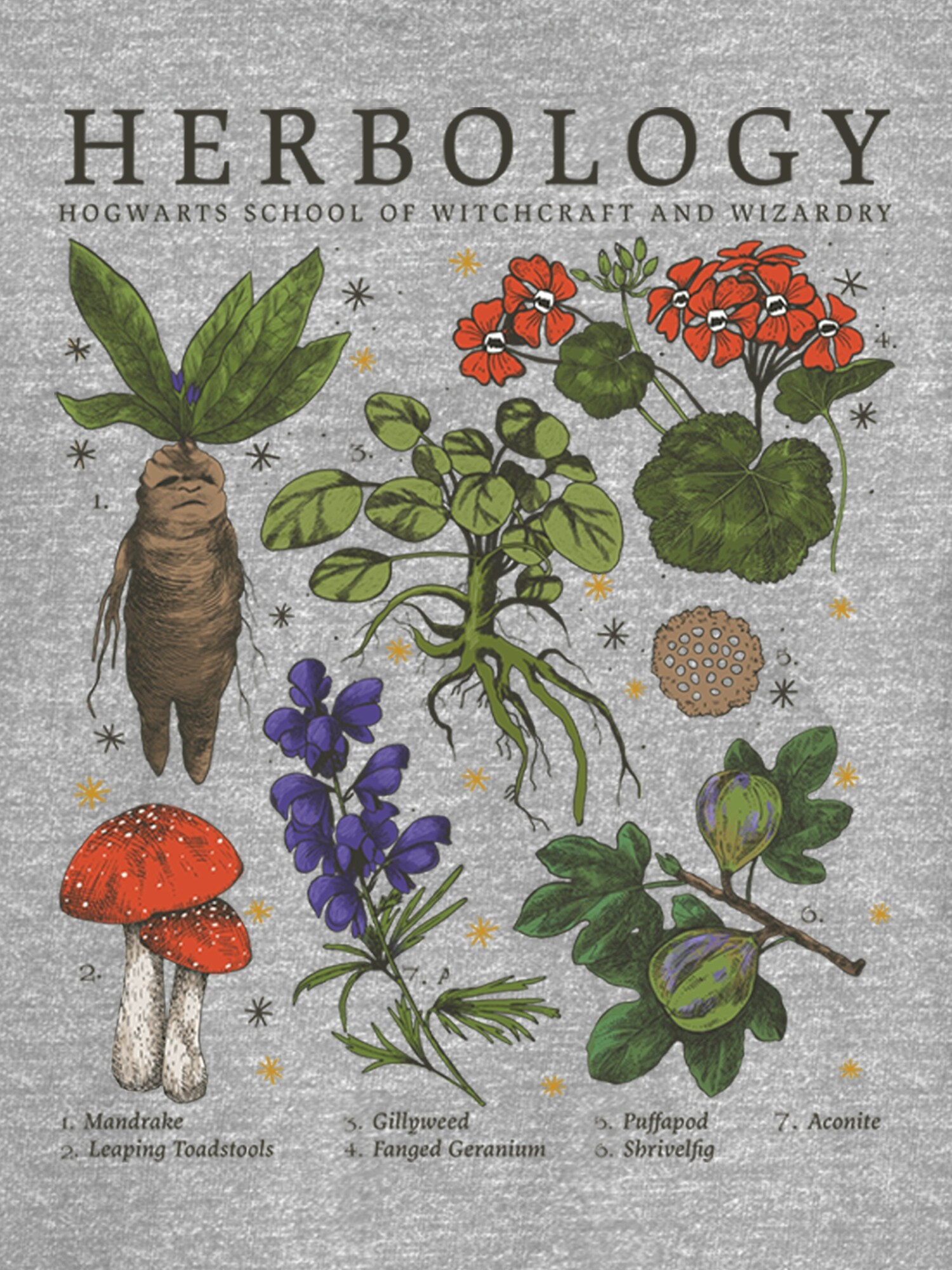 Женская футболка Old Navy Harry Potter Herbology Graphic, цвет: Меланжевый — фото 2