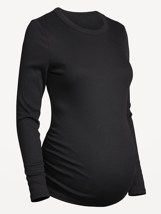 Image number 1 showing, Maternity Snug Crew-Neck T-Shirt