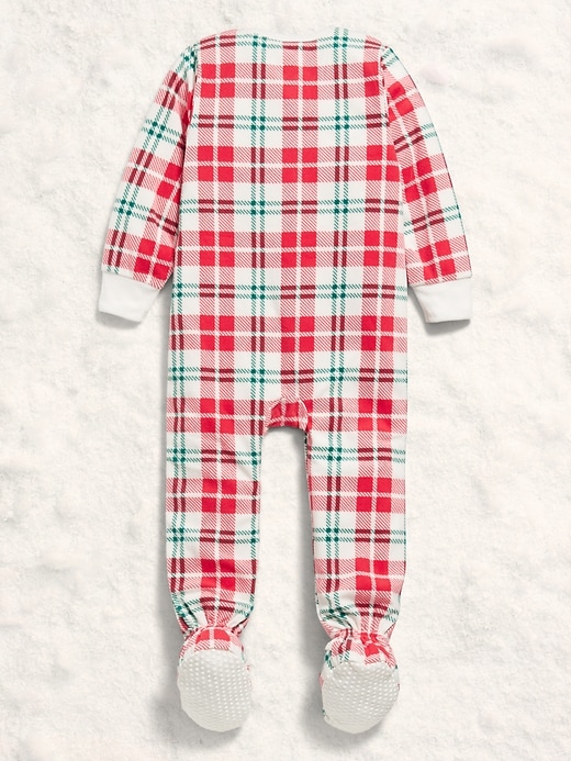 Image number 3 showing, 2-Way-Zip Microfleece Pajama One-Piece for Toddler & Baby