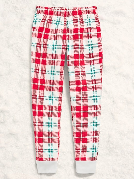 Image number 1 showing, Gender-Neutral Microfleece Jogger Pajama Pants for Kids
