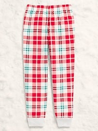 Image number 2 showing, Gender-Neutral Microfleece Jogger Pajama Pants for Kids