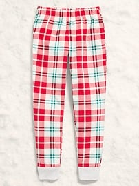 Image number 1 showing, Gender-Neutral Microfleece Jogger Pajama Pants for Kids