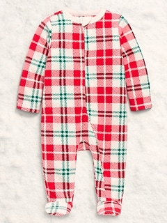 Printed Long-Sleeve Logo-Graphic Jumpsuit for Baby