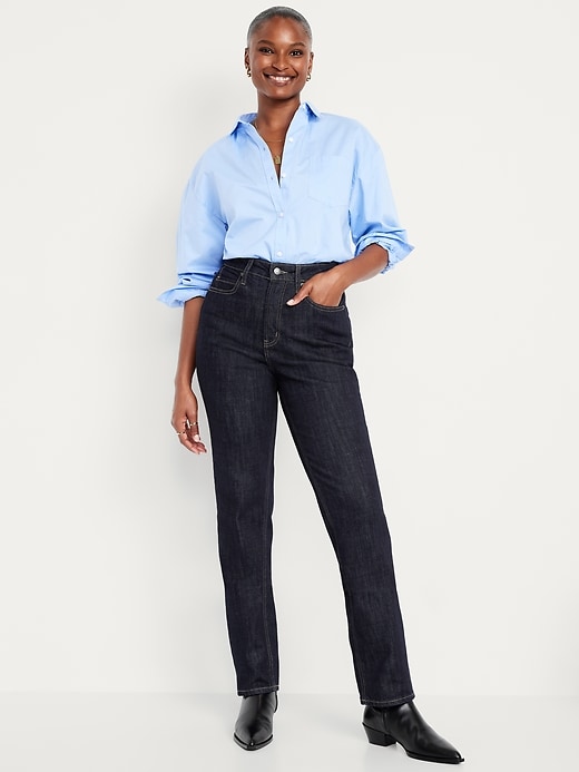 High-Waisted Rockstar Slim Capri Jeans