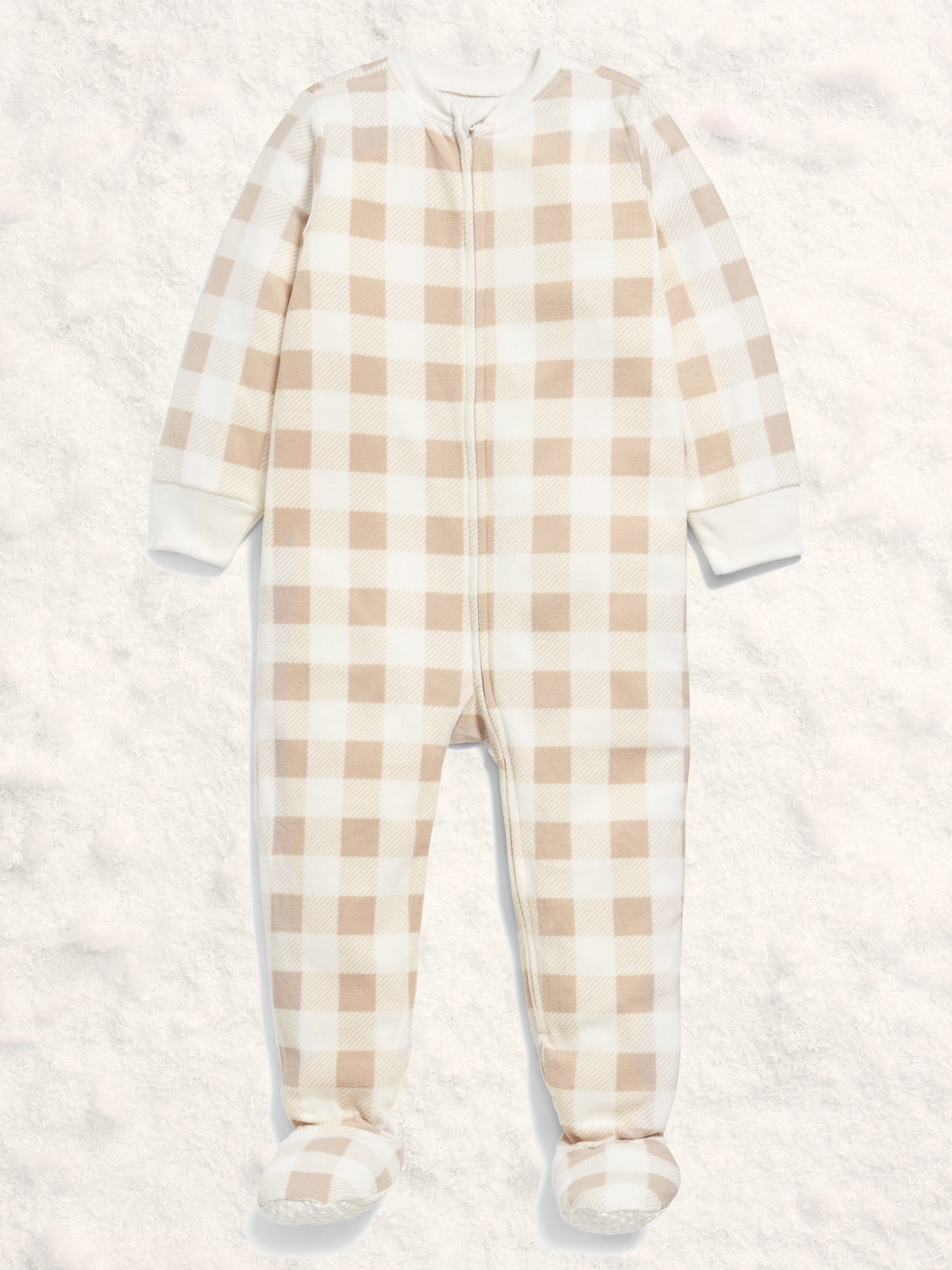 2-Way-Zip Microfleece Pajama One-Piece for Toddler & Baby