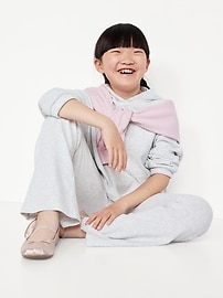 Image number 3 showing, CozePlush Pullover Hoodie and Flare-Leg Pants Set for Girls