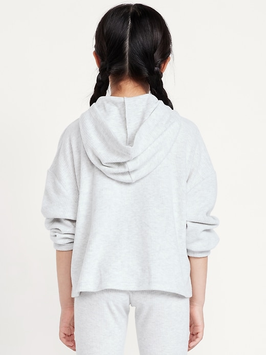 Image number 2 showing, CozePlush Pullover Hoodie and Flare-Leg Pants Set for Girls