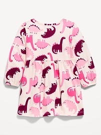 Image number 2 showing, Printed Long-Sleeve Dress for Toddler Girls