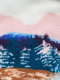 Image number 4 showing, Oversized Sherpa Zip Jacket for Girls