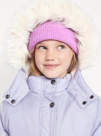 Image number 4 showing, Water-Resistant Parka Jacket for Girls