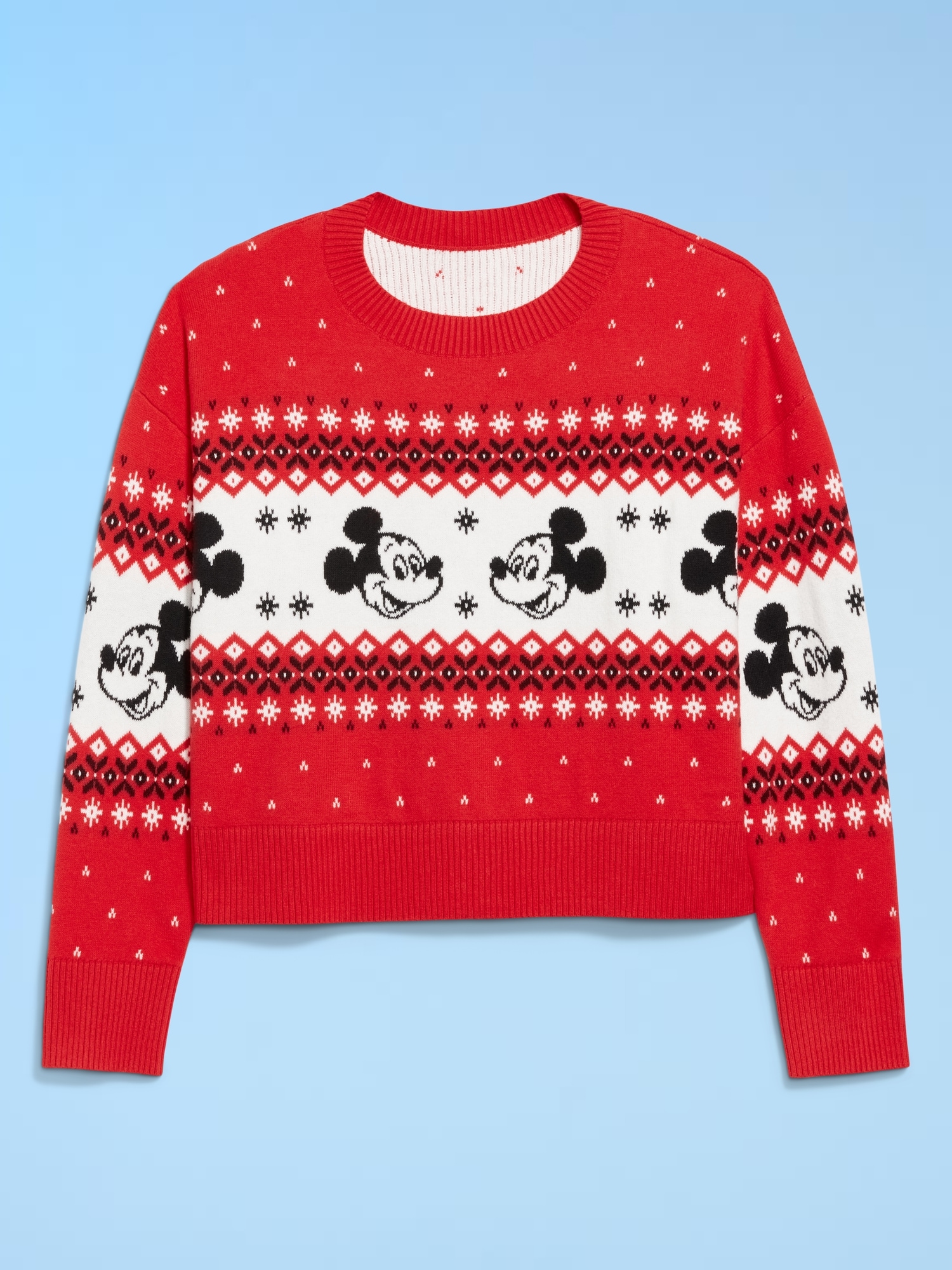 Old Navy x Disney Mickey Mouse SoSoft Fair Isle Sweater