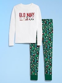 Image number 3 showing, Old Navy x Disney Gender-Neutral Snug-Fit Graphic Pajama Set for Kids
