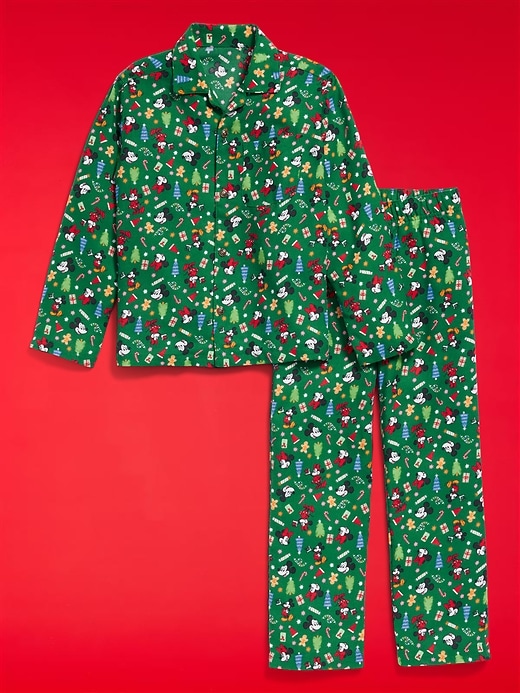 Image number 3 showing, Old Navy x Disney Gender-Neutral Button-Front Graphic Pajama Set for Kids