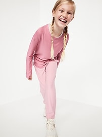 Image number 1 showing, CloudMotion High-Waisted Jogger Sweatpants for Girls