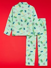Image number 2 showing, Old Navy x Disney Gender-Neutral Button-Front Graphic Pajama Set for Kids