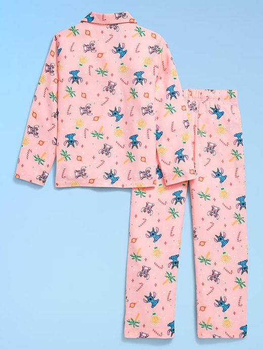 Image number 2 showing, Old Navy x Disney Gender-Neutral Button-Front Graphic Pajama Set for Kids