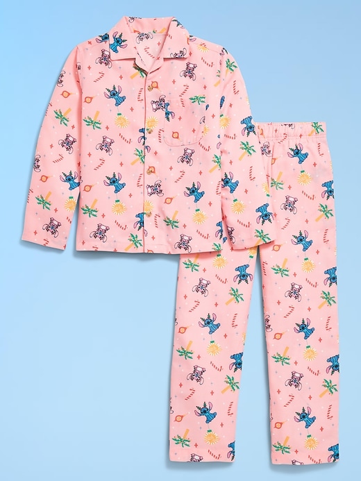 Image number 3 showing, Old Navy x Disney Gender-Neutral Button-Front Graphic Pajama Set for Kids