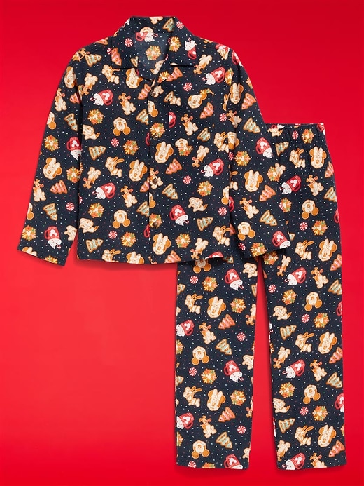 Image number 3 showing, Old Navy x Disney Gender-Neutral Button-Front Graphic Pajama Set for Kids