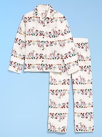 Image number 3 showing, Old Navy x Disney Gender-Neutral Button-Front Graphic Pajama Set for Kids