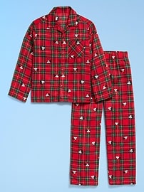Image number 3 showing, Old Navy x Disney Gender-Neutral Button-Front Graphic Pajama Set for Kids