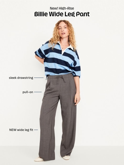 Image number 6 showing, High-Waisted Billie Wide-Leg Trouser