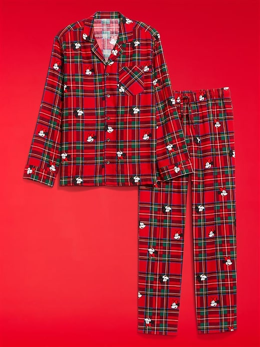 Image number 4 showing, Old Navy x Disney Mickey Mouse & Friends Printed Flannel Pajama Set for Men
