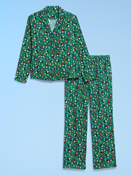 Image number 4 showing, Old Navy x Disney Mickey Mouse & Friends Printed Flannel Pajama Set for Women