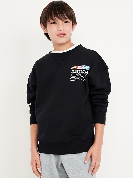 Image number 1 showing, NASCAR™ Oversized Graphic Sweatshirt for Boys