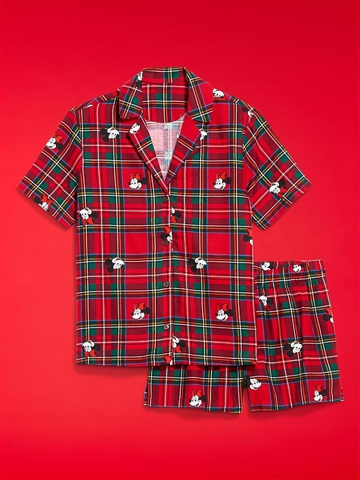 Image number 4 showing, Old Navy x Disney Printed Flannel Pajama Short Set for Women