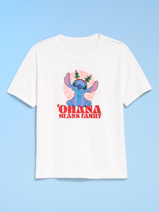 Image number 3 showing, Old Navy x Disney Stitch Holiday-Graphic T-Shirt for Women