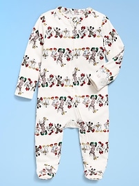 Image number 1 showing, Old Navy x Disney 2-Way-Zip Sleep & Play Footed One-Piece for Baby