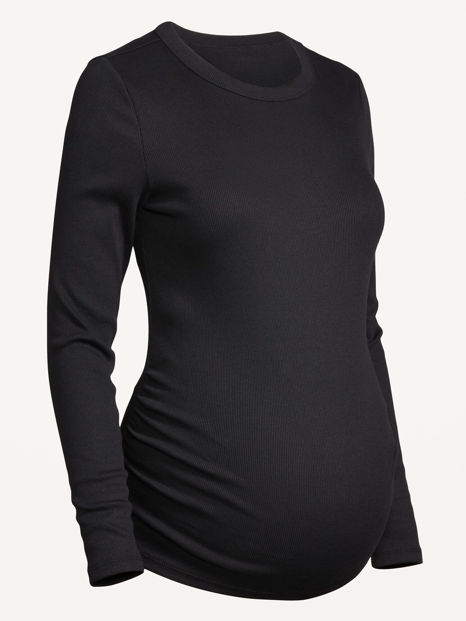 Женская футболка Old Navy Maternity Snug Crew-Neck, цвет: Чёрный — фото 4