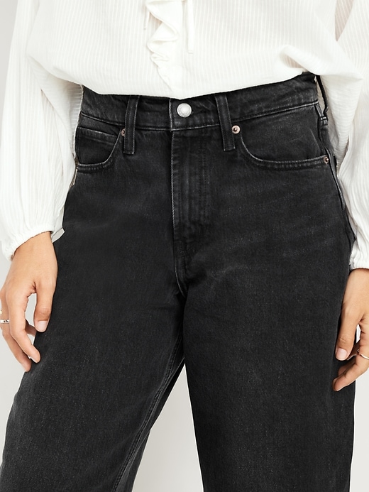 Image number 4 showing, High-Waisted Barrel Jeans