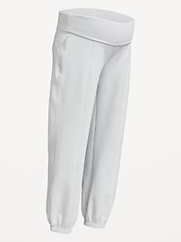 Image number 2 showing, Maternity Dynamic Fleece Rollover Waist Joggers