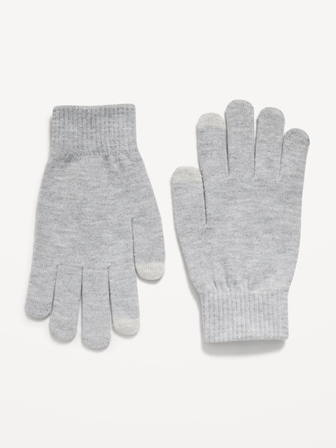 Knit Gloves for Women - Heather Grey