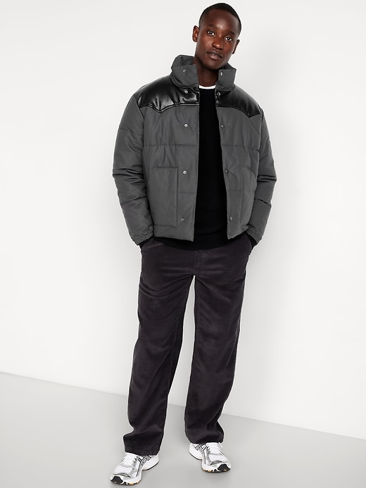 Image number 3 showing, Western Canvas Puffer Jacket