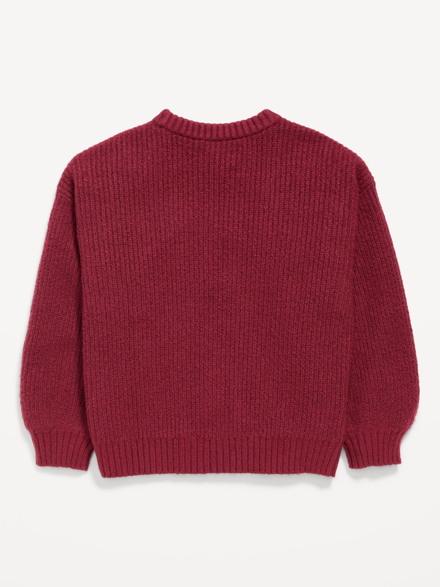 Oversized Valentine's Day Graphic Sweater for Girls